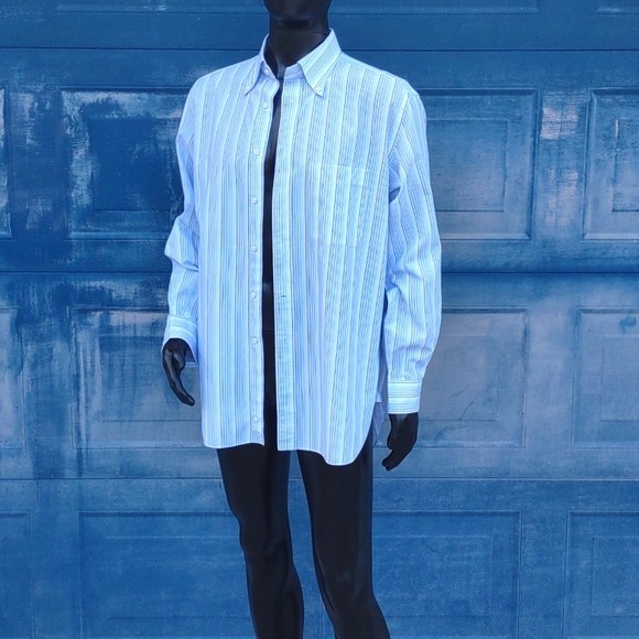 Ermenegildo Zegna Pure Cotton Rossini Multi-Color Stripe Luxury Shirt - Picture 9 of 17